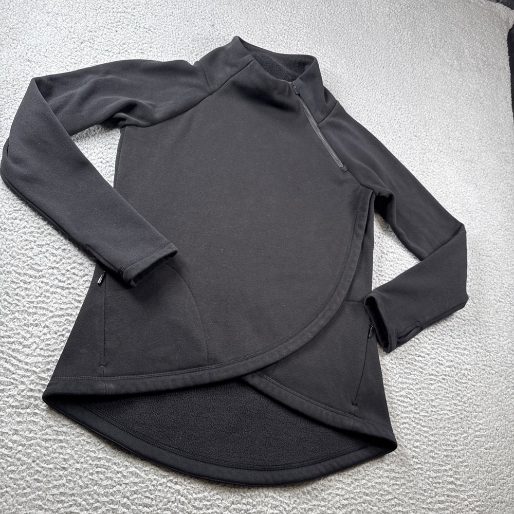 Athleta Cozy Karma Asym Pullover Sweatshirt Womens XS Long Sleeve Activewear - Picture 3 of 11